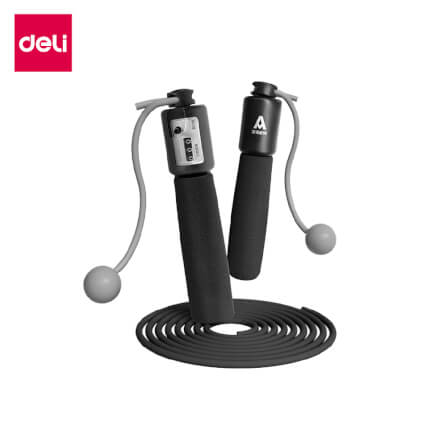 เชือกกระโดดนับครั้งได้ DELI FT134-BK-01 สีดำ_0